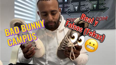 Campus de bad bunny Falsas (Fekas) Comparando sneakers.